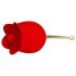 Pretty Love Rose Lover - wiederaufladbarer, zungenartiger 2in1 Klitorisvibrator (rot) 