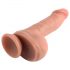 Dual Density - Naturgetreuer Dildo, haftend, realistisch, 18 cm