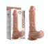 Dual Density - Saugnapf, Hoden realistischer Dildo - 20cm (natur) 