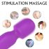 Iris Massage-Vibrator mit Heizung, 2 Motoren, lila