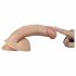 Lovetoy Real Extreme - G-Punkt Dildo mit Hoden und Standfuß - 21cm (natur)