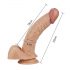 Lovetoy Real Extreme - G-Punkt Dildo - 21 cm (natur)