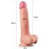 Lovetoy Nature Cock - zweischichtig realistischer Dildo - 25cm (natur)