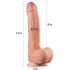 Lovetoy Nature Cock - zweischichtiger realistischer Dildo - 28 cm (natur)