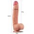 Lovetoy Nature Cock - zweischichtiger realitätsnaher Dildo - 30cm (natur)