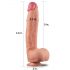 Lovetoy Nature Cock - Doppellagiger realistischer Dildo - 30cm (natur)