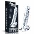 Lovetoy Flawless Clear - Suction Cup Dildo with Balls - 19cm (Transparent) 