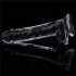 Lovetoy Flawless Clear - Saugfuß Dildo, 19cm (transparent)