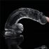 Lovetoy Flawless Clear - Suction Cup Dildo with Balls - 19cm (Transparent) 