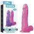 Lovetoy Jelly Studs - realistische Dildo mit Standfuß - 20cm (pink)