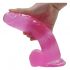 Lovetoy Jelly Studs - realistische Dildo mit Standfuß - 20cm (pink)