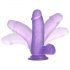 Lovetoy Jelly Studs - realistischer Dildo mit Basis - 15 cm (lila)