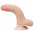 Lovetoy Rutschende-Haut - zweischichtiger Saugnapf-Dildo - 18cm (natürlich) 