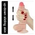 Lovetoy Sliding-Skin – Zweischicht-Dildo 18 cm (natur)