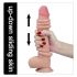 Lovetoy Sliding-Skin – zweischichtiges Dildo mit Saugnapf – 23cm (natur)