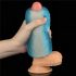 Lovetoy Training Master - 2-seitiger gerippter Masturbator (blau)