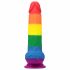 Lovetoy Prider - naturgetreuer Hoden-Dildo - 20cm (Regenbogen) 