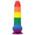 Lovetoy Prider - naturgetreuer Hoden-Dildo - 20cm (Regenbogen) 