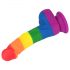 Lovetoy Prider - lebensechter Flüssigsilikondildo - 19cm (Regenbogen) 