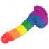 Lovetoy Prider - lebensechter Flüssigsilikondildo - 19cm (Regenbogen) 