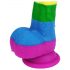 Lovetoy Prider - lebensechter Flüssigsilikondildo - 19cm (Regenbogen) 