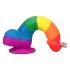 Lovetoy Prider - lebensechter Flüssigsilikondildo - 19cm (Regenbogen) 