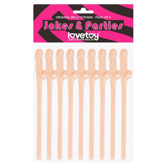 Lovetoy - Realistischer Penis-Strohhalm (natur) 