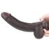 Lovetoy Sliding-Skin - Zweischicht-Dildo - 23cm (braun)