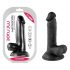 Mr. Rude - Saugnapfbefestigter, eiförmiger realistischer Dildo - 17cm (schwarz) 