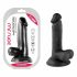 Mr. Rude - Saugnapfbefestigter, eiförmiger realistischer Dildo - 17cm (schwarz) 