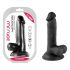 Mr. Rude - Saugnapfbefestigter, eiförmiger realistischer Dildo - 17cm (schwarz) 