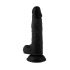 Mr. Rude - Saugnapffuß, realistischer Dildo mit Hoden - 19cm (Schwarz) 