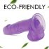 Tracy's Dog Jelly 8 - Haftbasis, lila Dildo mit Hoden