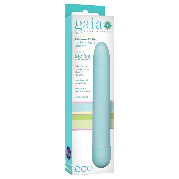 Gaia Eco L - umweltfreundlicher Stabvibrator (blau) - groß 