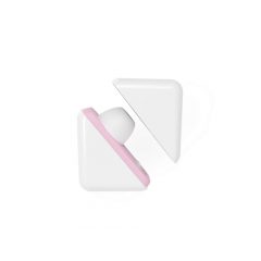   Vibeconnect - akkubetriebener Klitorissauger mit Luftwellentechnologie (Weiß-Pfirsich)