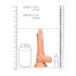 RealRock Dong 7 - realistischer, Hoden-Dildo (17cm) - Naturfarben 