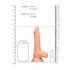 RealRock Dong 7 - realistischer, Hoden-Dildo (17cm) - Naturfarben 