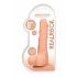 RealRock Dong 8 - lebensechter, mit Hoden, Dildo (20cm) - Naturfarben 