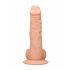 RealRock Dong 8 - lebensechter, mit Hoden, Dildo (20cm) - Naturfarben 