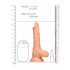 RealRock Dong 8 - lebensechter, mit Hoden, Dildo (20cm) - Naturfarben 