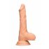 RealRock Dong 10 - realistischer, Hoden Dildo (25cm) - Naturfarben 