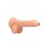 RealRock Dong 10 - realistischer, Hoden Dildo (25cm) - Naturfarben 