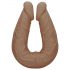 RealRock Doppel-Dildo 14 - doppelter Dildo (36cm) - dunkel Natur 