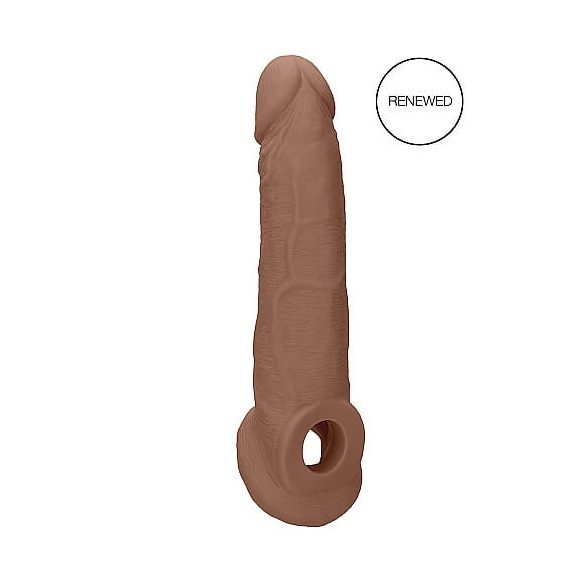 RealRock Penis Hülse 9 - Penisüberzug (21,5cm) - dunkel natur 