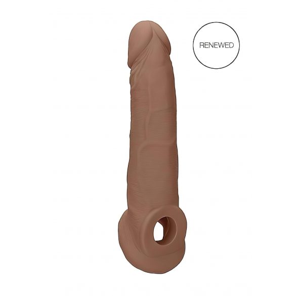 RealRock Penis Hülse 9 - Penisüberzug (21,5cm) - dunkel natur 