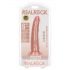 RealRock Slim - Saugnapfbasis, realistischer Dildo - 15,5cm (natur) 