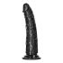 RealRock Slim - Saugnapfbasiert, realistischer Dildo - 15,5cm (schwarz) 