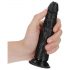 RealRock Slim - Saugnapfbasiert, realistischer Dildo - 15,5cm (schwarz) 