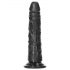 RealRock Slim - Saugnapfbasiert, realistischer Dildo - 15,5cm (schwarz) 