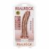 RealRock - realistischer Dildo mit Saugnapffuß - 15,5cm (dunkel natürlich) 